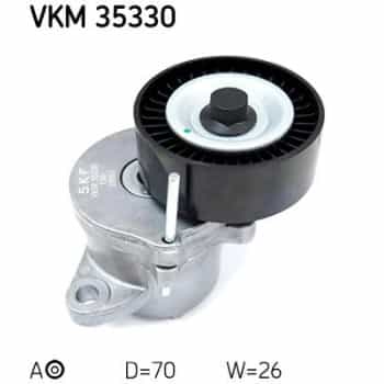 Tensioner Pulley, v-ribbed belt VKM 35330 SKF