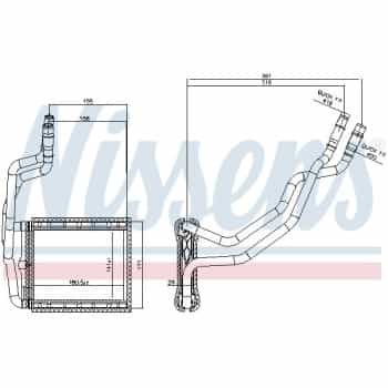 Heater radiator, interior heating