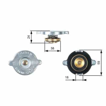 Sealing Cap, radiator RC112 Gates