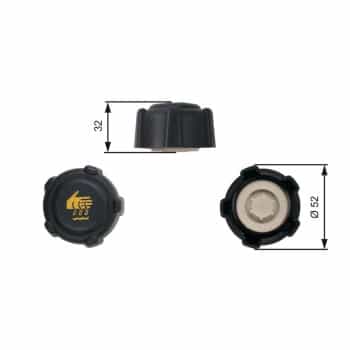 Sealing Cap, coolant tank RC223 Gates
