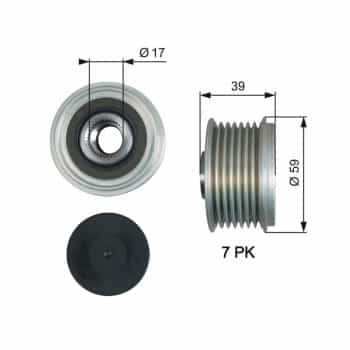 Alternator Freewheel Clutch DriveAlign® OAP7189 Gates