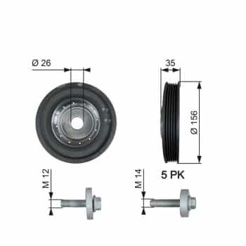 Belt Pulley, crankshaft DriveAlign®