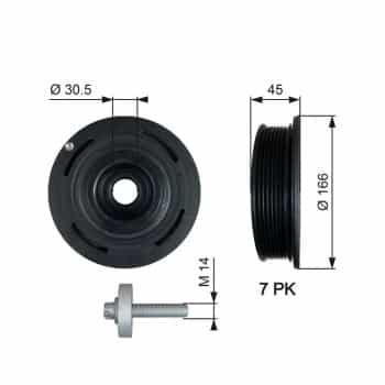 Belt Pulley, crankshaft DriveAlign®