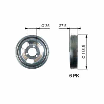Belt Pulley, crankshaft DriveAlign®