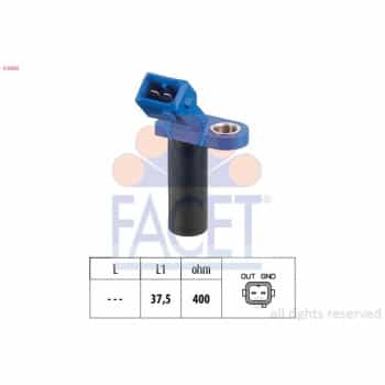 Sensor, crankshaft pulse Made in Italy - OE Equivalent 9.0304 Facet
