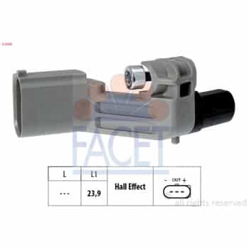 Sensor, crankshaft pulse Made in Italy - OE Equivalent 9.0598 Facet