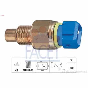 Temperature Switch, coolant warning lamp Made in Italy - OE Equivalent 7.4131 Facet