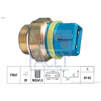 Temperature Switch, radiator fan Made in Italy - OE Equivalent 7.5145 Facet