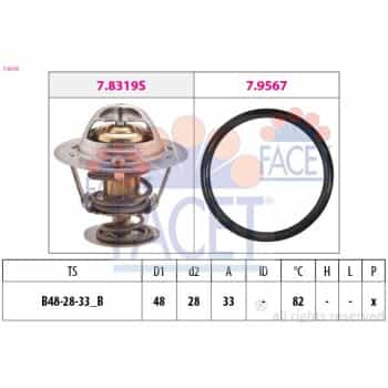 Thermostat, coolant Made in Italy - OE Equivalent 7.8319 Facet