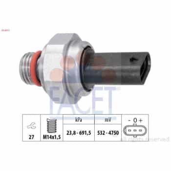Sensor, exhaust gas pressure