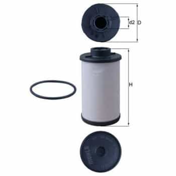 Hydraulic Filter, automatic transmission HX 132D Mahle