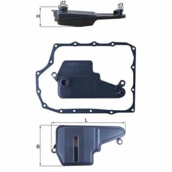 Hydraulic filter, automatic transmission HX 193D Mahle