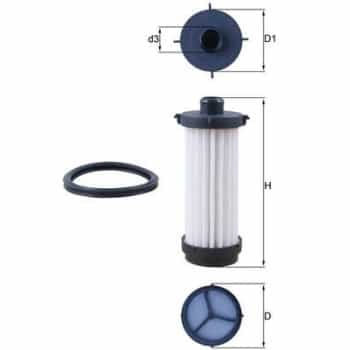 Hydraulic filter, automatic transmission HX 232D Mahle