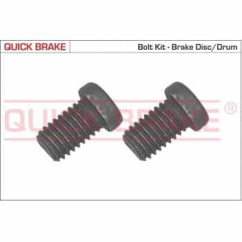 Screw set, brake disc