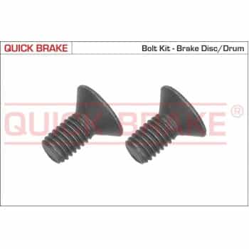 Screw set, brake disc