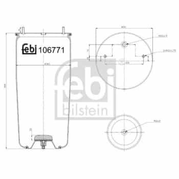 Spring bellows, air suspension