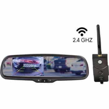 4.3 inch mirror monitor incl. 2.4 GHz digital video transmitter