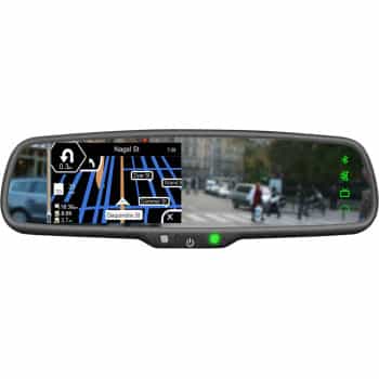 4.3 inch mirror monitor incl. Win CE Navigation + Bluetooth handsfree