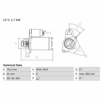 Starter 0.986.016.920 Bosch