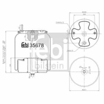 Spring bellows, air suspension