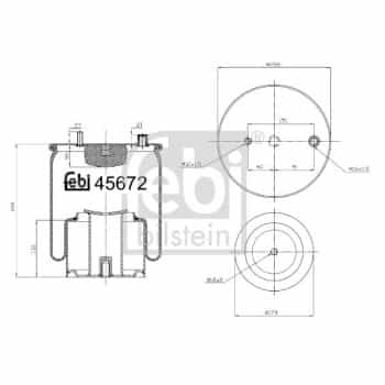 Spring bellows, air suspension