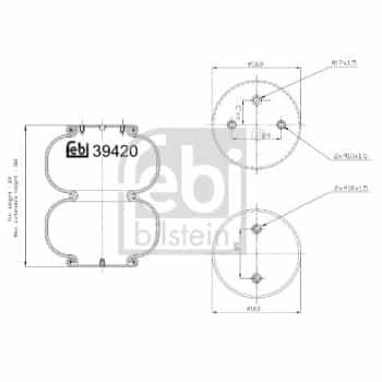 Spring bellows, air suspension