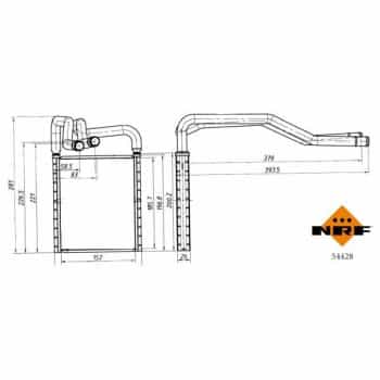Heater radiator, interior heating