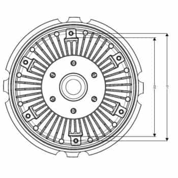 Clutch, radiator fan 49034 NRF