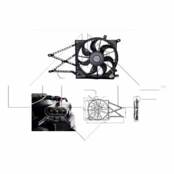 Fan, radiator 47015 NRF