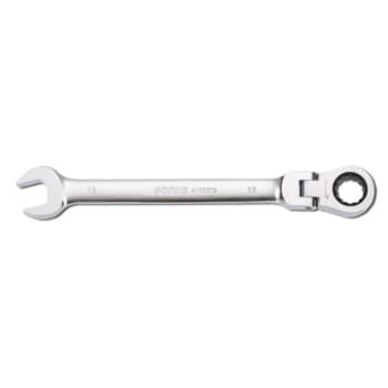 Hinge-Ratchet ring spanner 12-side 17mm