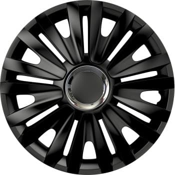 4-Piece Hubcaps Royal RC Black 15 inch