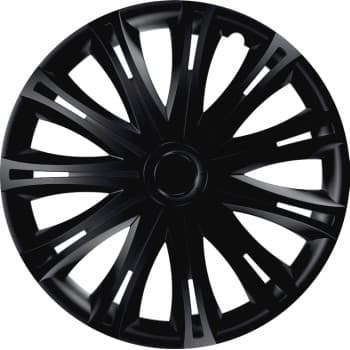 4-Piece Hubcaps Spark Black 14 Inch