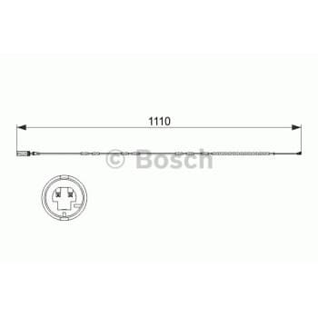 Warning Contact, brake pad wear 1 987 473 515 Bosch