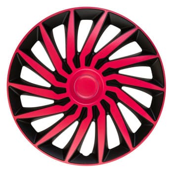4-piece Hubcaps Kendo 14-inch black / pink