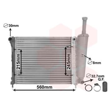 Radiator, engine cooling *** IR PLUS *** 17002345 International Radiators Plus