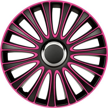 4-piece Hubcaps LeMans 17-inch black / pink