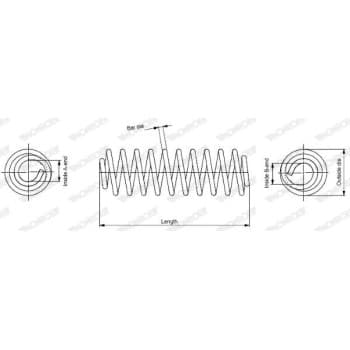 Coil Spring MONROE OESpectrum SPRINGS SP3423