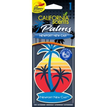 California Scents Palm Tree Air Freshener Newport New Car 1 piece