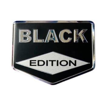 Aluminum Emblem/Logo - BLACK EDITION - 8x6,2cm