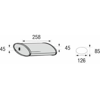 Middle muffler, universal