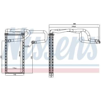 Heater radiator, interior heating