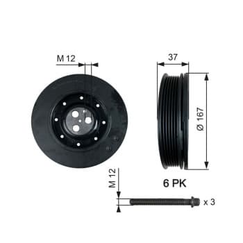 Belt Pulley, crankshaft DriveAlign®