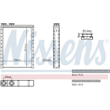 Heater radiator, interior heating