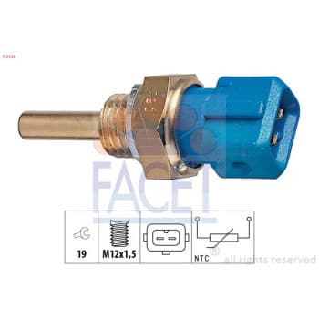 Sensor, fuel temperature Made in Italy - OE Equivalent 7.3128 Facet