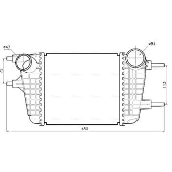Intercooler, charge air cooler