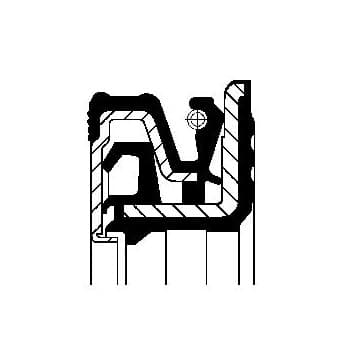 Oil seal, secondary gearbox