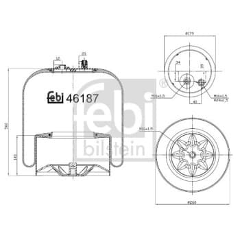 Spring bellows, air suspension