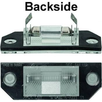 License plate lamp